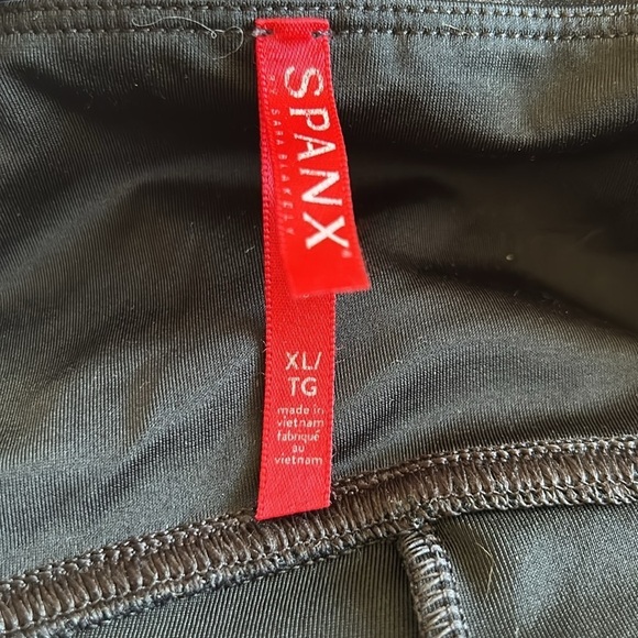 Spanx Faux Leather Leggings Size XL Black - Picture 8 of 10